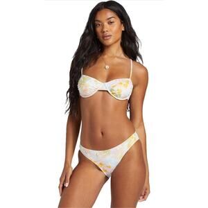 NWT Billabong Peaceful Palms Lowrider Bikini Bottoms Women’s Size L/12